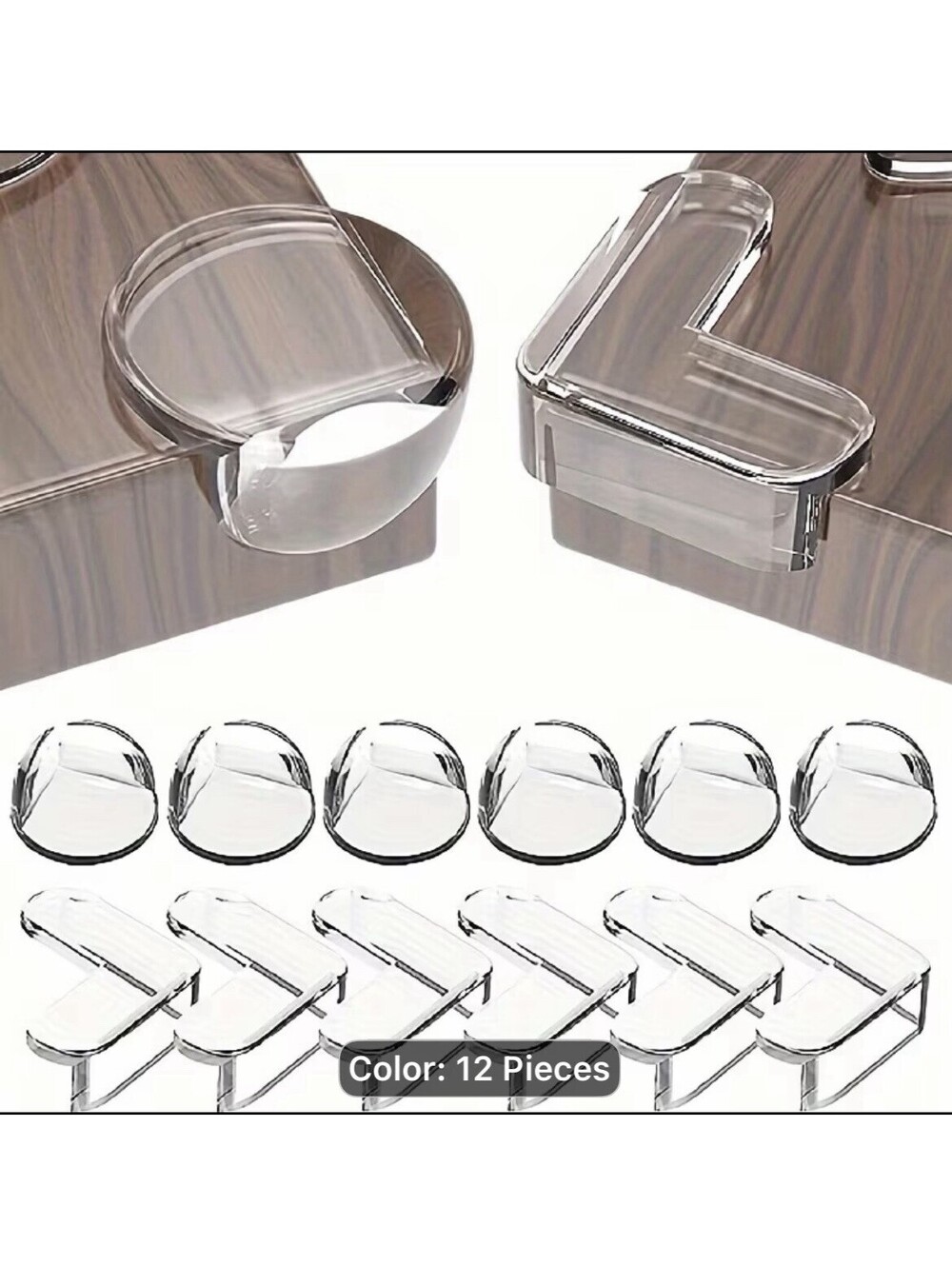 24 Pack Baby Corner Protectors Clear Table Edge Guards for Child Safety